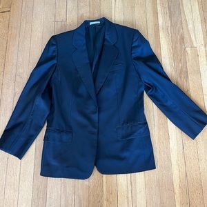 Burberry Blazer Black Wool made in Italy, lined, Size medium to large